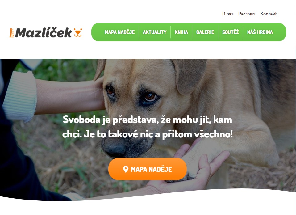 Mapa naděje pro zvířata, která potřebují pomoc