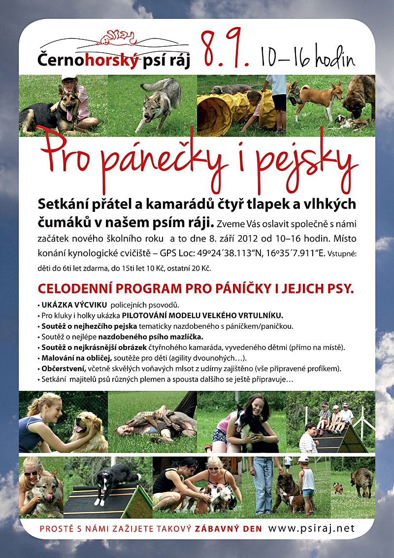 Pozvánka: Akce pro páníčky a jejich pejsky na začátek školního roku